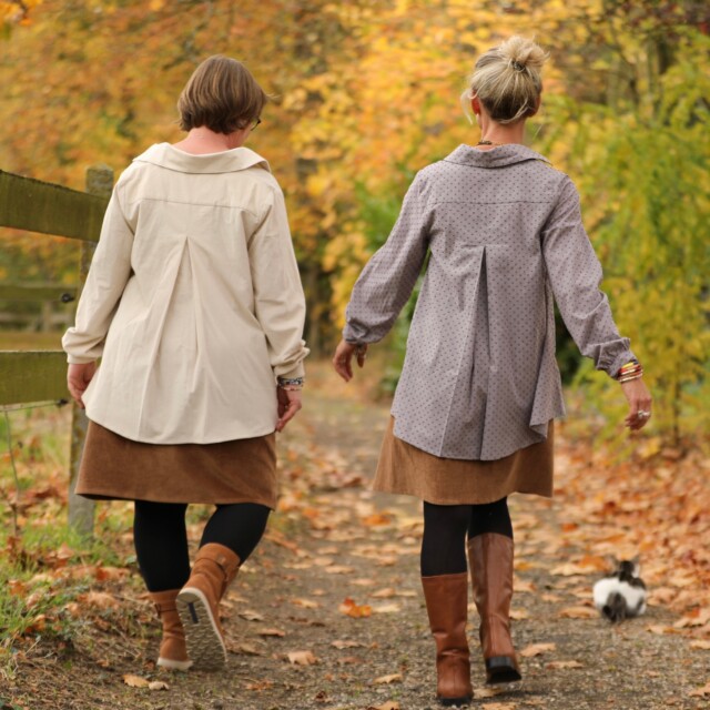 Quintessence - Chemise Caroline - Velours côtelé ivoire