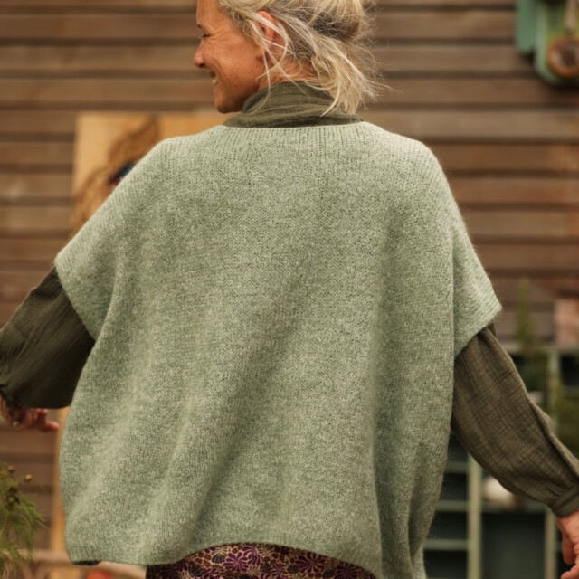 Quintessence - Gilet Claudia - Vert mousse