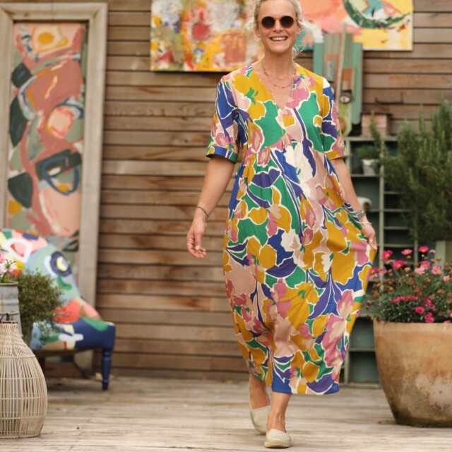 Quintessence - Robe Edonie - viscose Aloha Sauvage