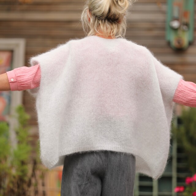 Quintessence - Gilet  Cassiopé - Gris clair