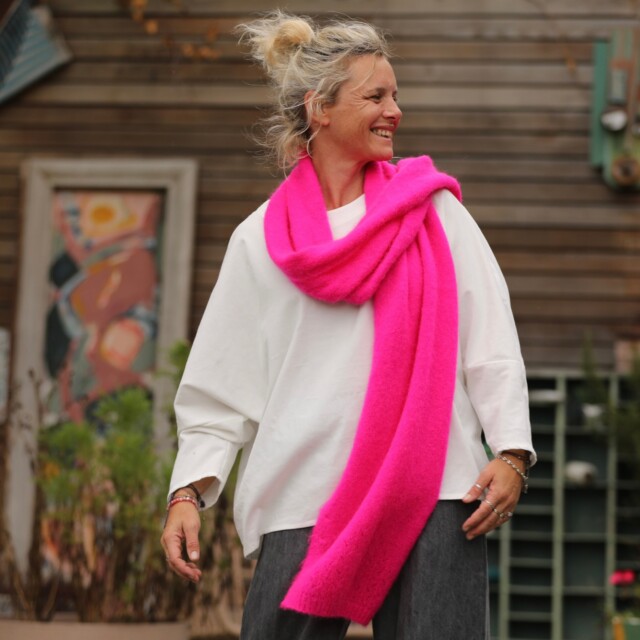 Quintessence - Echarpe Zénia - Fushia