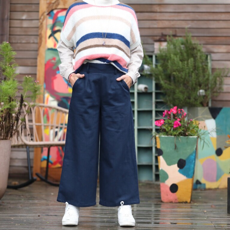 Quintessence - Pantalon Alex - Jean de coton marine