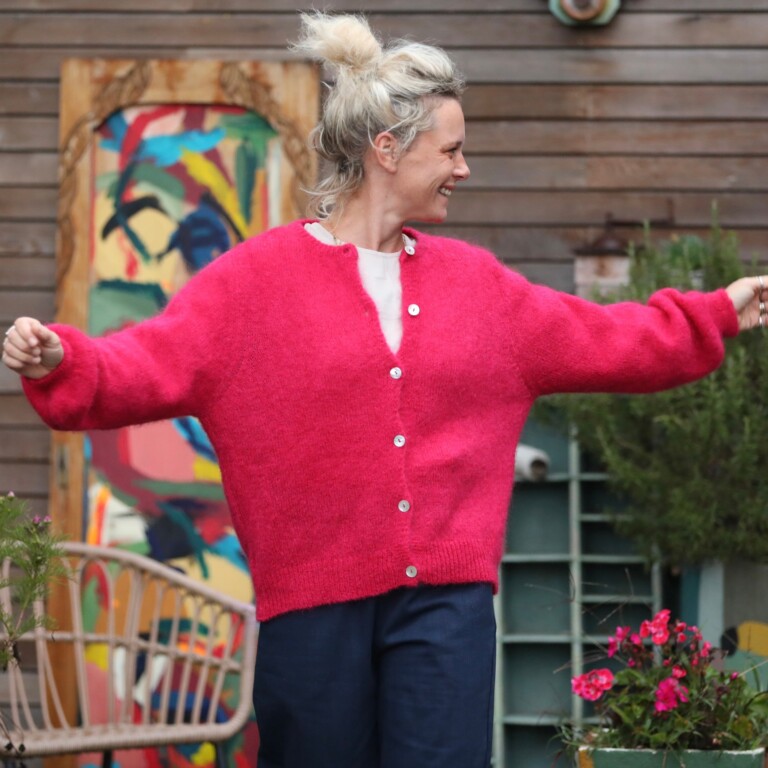 Quintessence - Gilet Sélène -Fraise