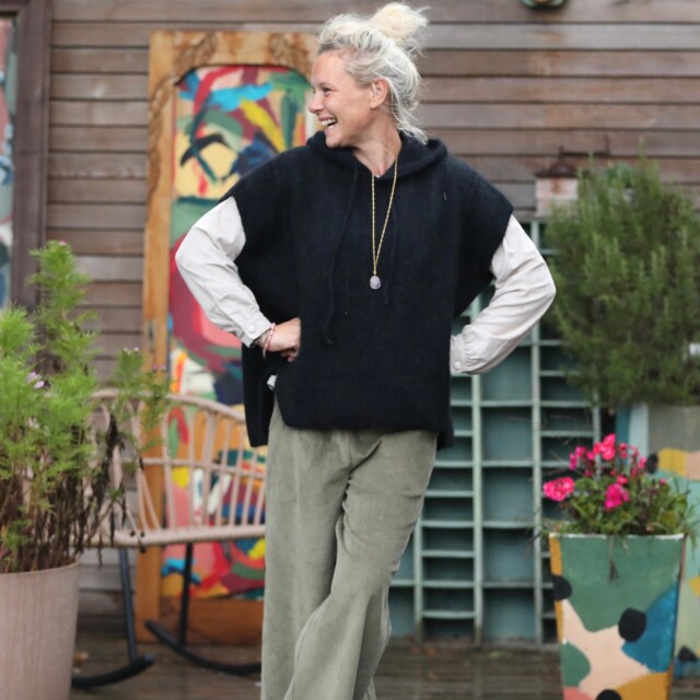 Quintessence - Pull capuche Calypso - Noir