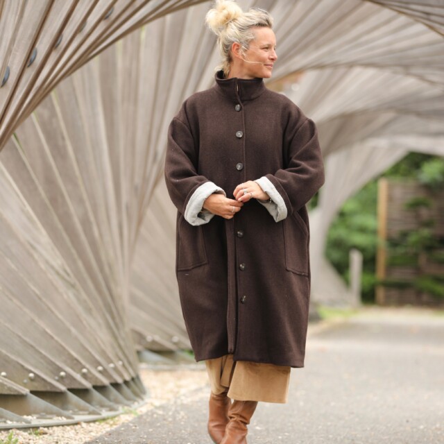 Quintessence - Manteau Arthur - Chocolat