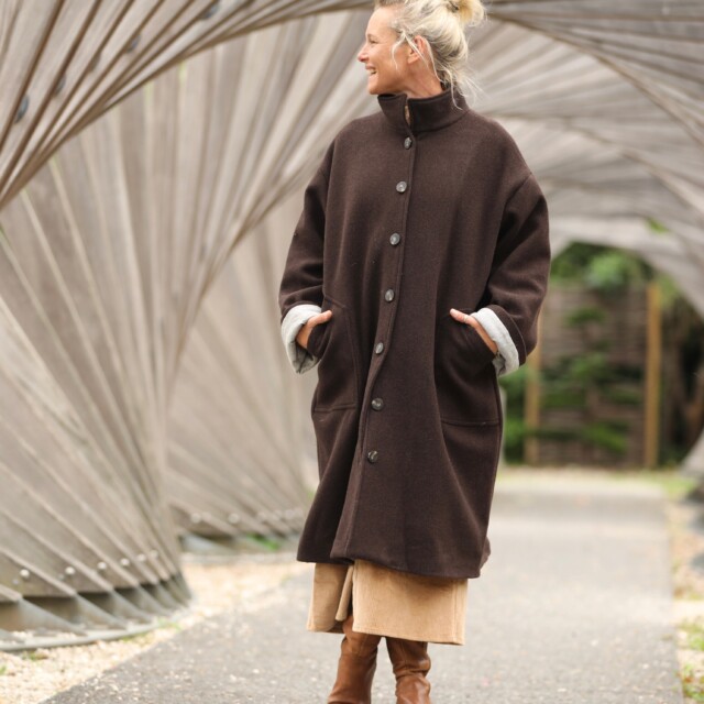 Quintessence - Manteau Arthur - Chocolat