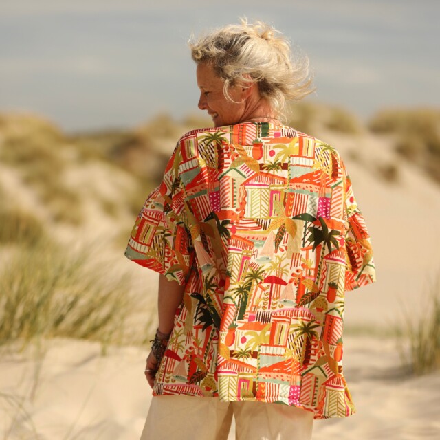 Quintessence - Blouse Léopoldine - viscose Verdure tropicale