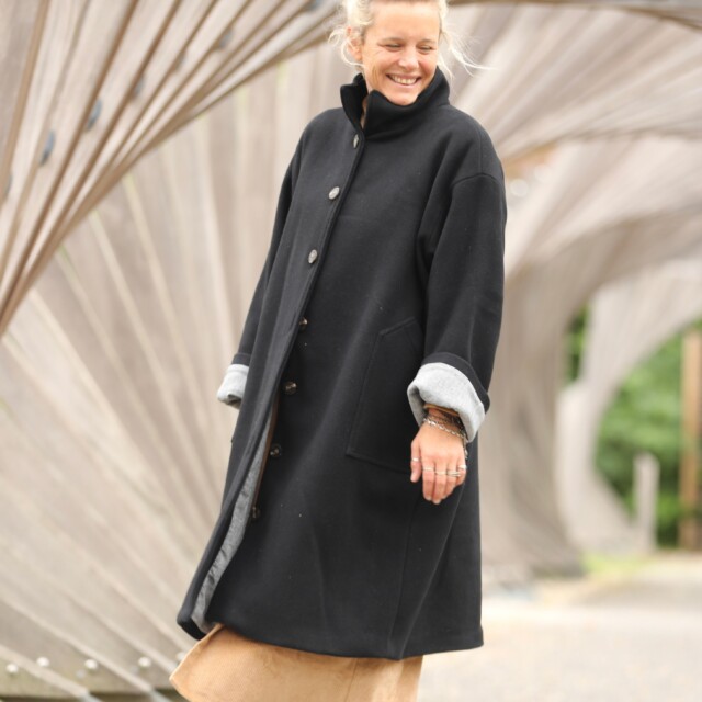 Quintessence - Manteau Arthur - Noir