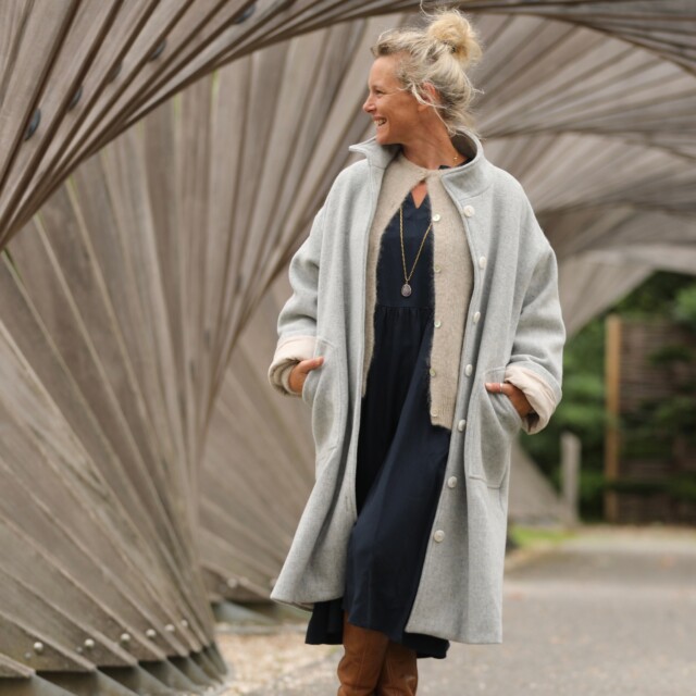 Quintessence - Manteau Arthur – Gris lumière