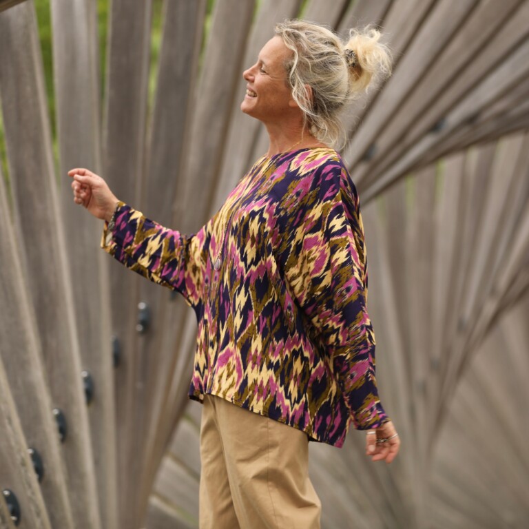 Quintessence - Blouse Naomie - viscose Ikat