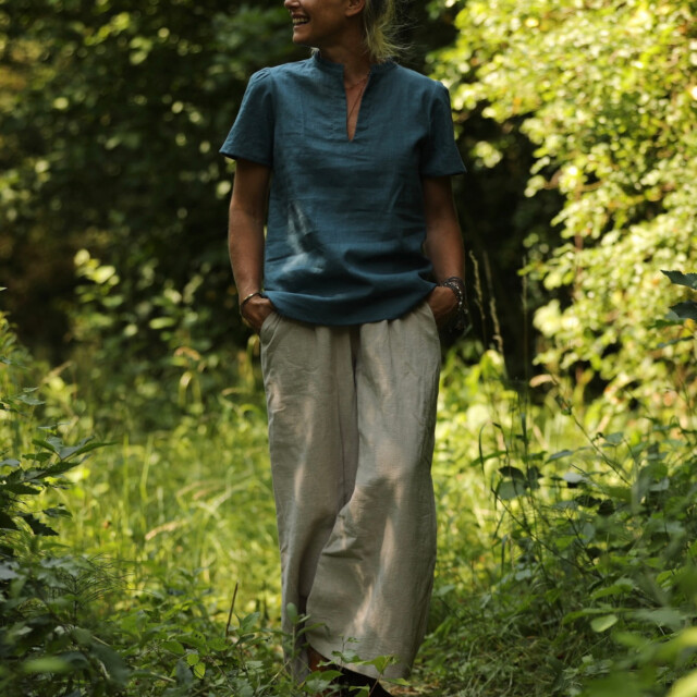 Quintessence - Blouse Ernestine lin navy