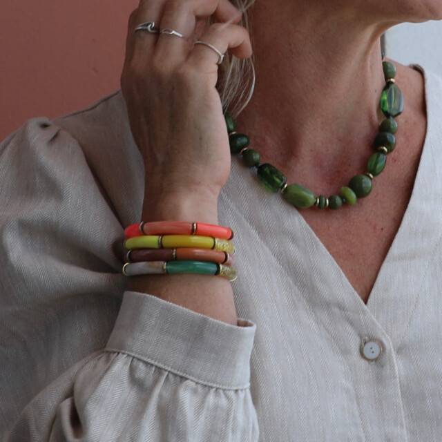 Quintessence - Blouse Léocadie - Chevron ficelle chiné