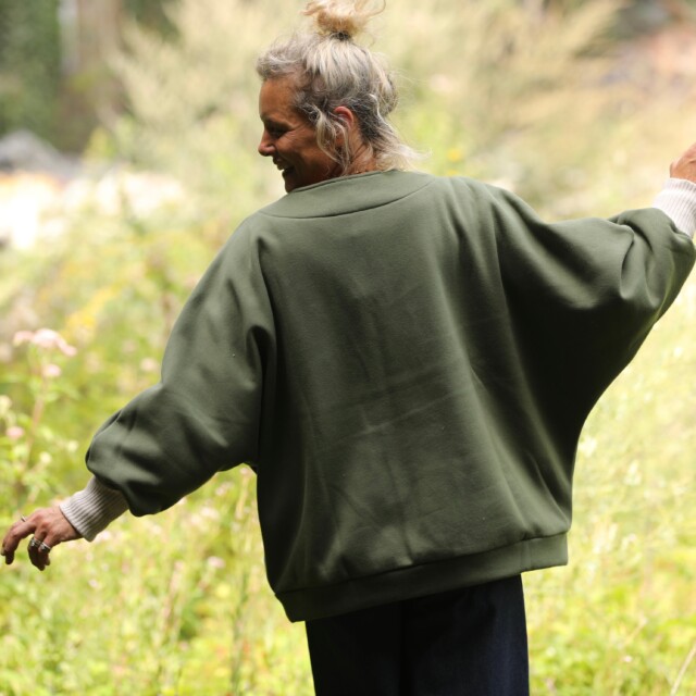 Quintessence - Sweat Ferdinand - vert kaki - version longue