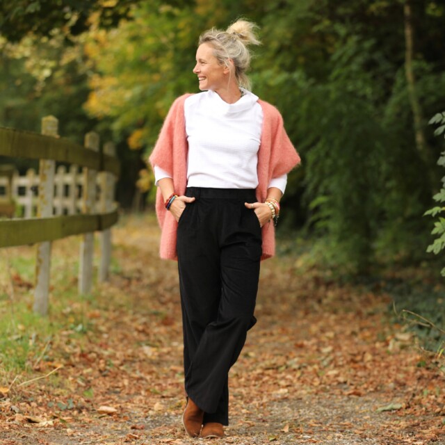 Quintessence - Pantalon Nestor - velours côtelé noir