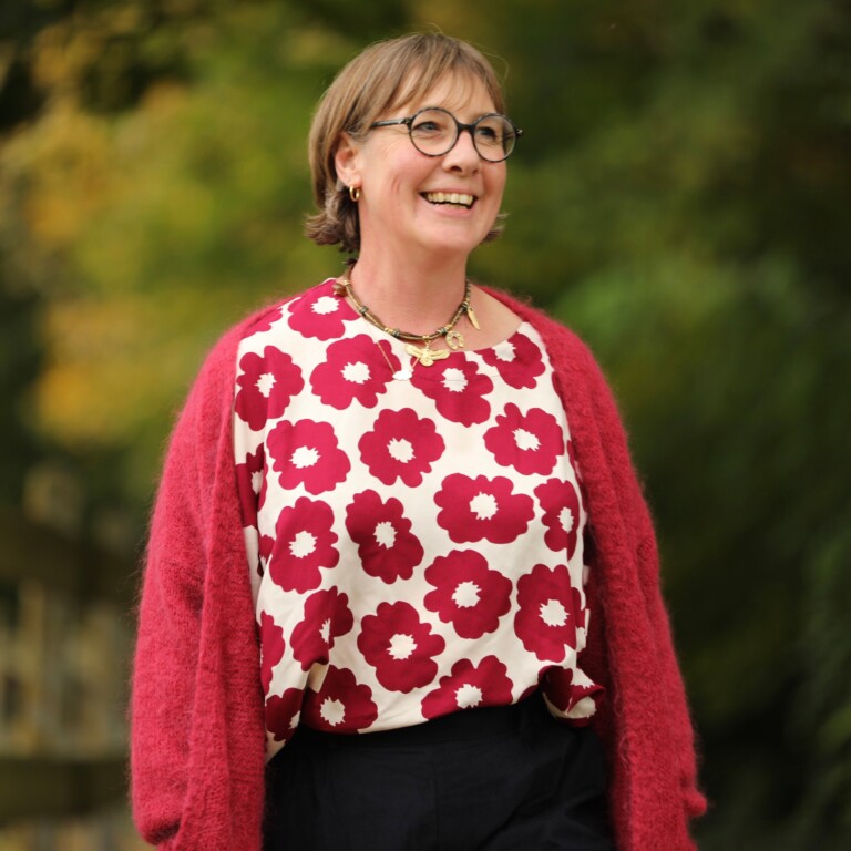 Quintessence - Blouse Naomie - Viscose Fleur Grenade