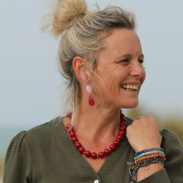 Quintessence - Collier Équinoxe – Rouge & Doré