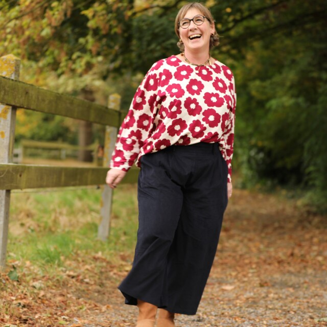 Quintessence - Blouse Naomie - Viscose Fleur Grenade