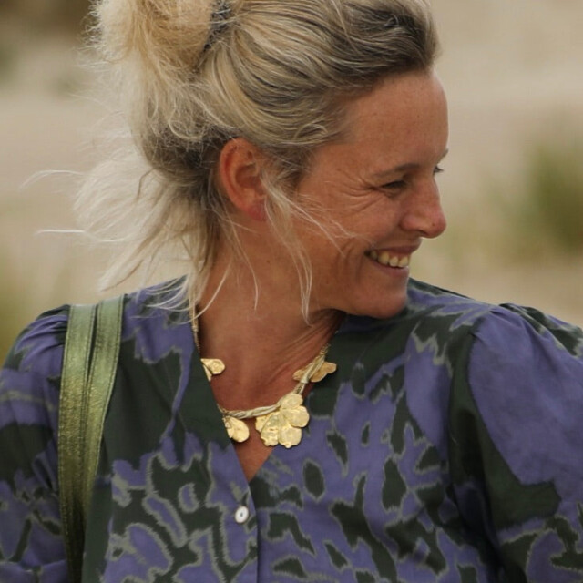 Quintessence - Collier Crépuscule – Feuilles dorées