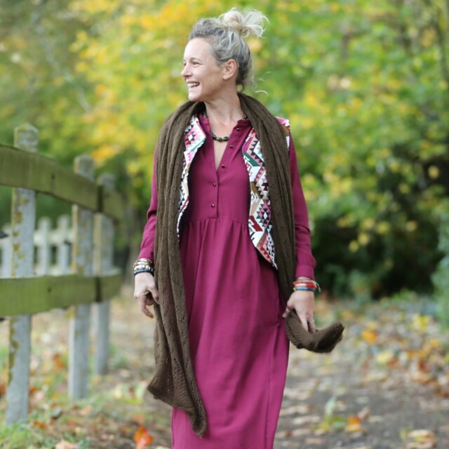 Quintessence - Écharpe Léonie chocolat