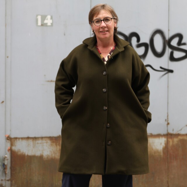 Quintessence - Manteau Taïma kaki