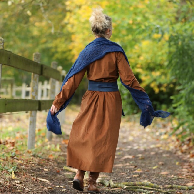 Quintessence - Robe Aurélia - velours milleraies écureuil