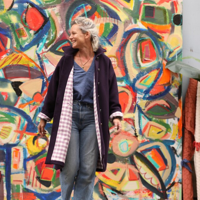 Quintessence - Manteau Taïma - prune