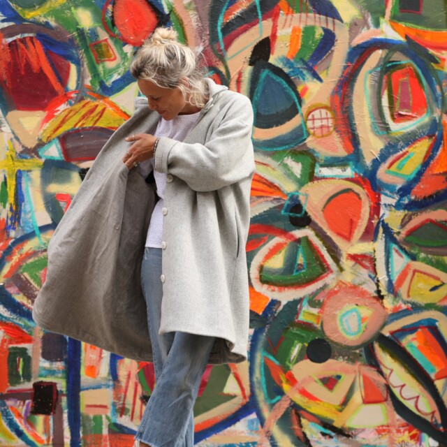 Quintessence - Manteau Taïma - gris lumière