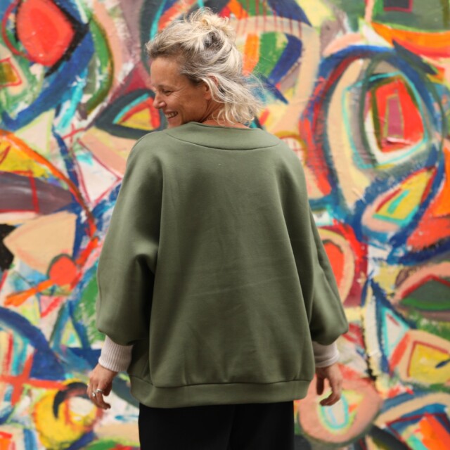 Quintessence - Sweat Ferdinand - vert kaki - version longue