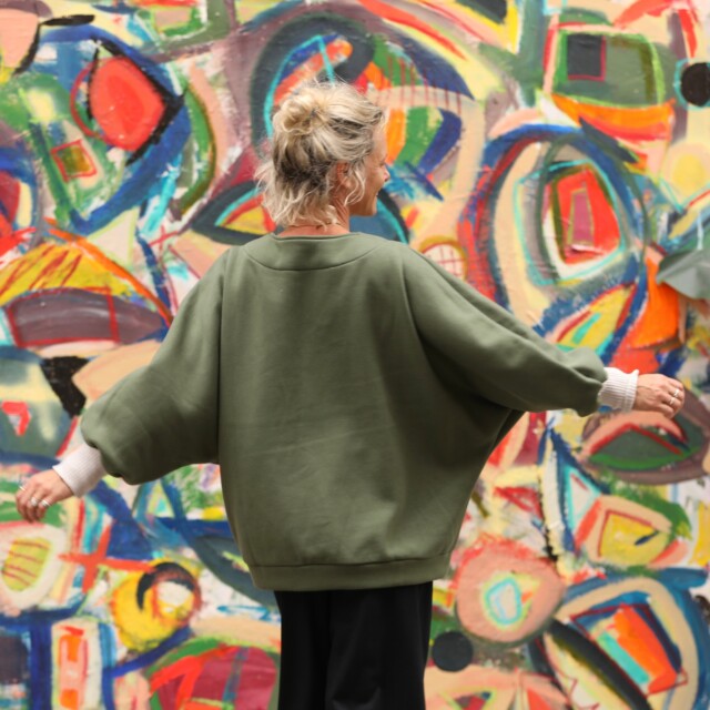 Quintessence - Sweat Ferdinand - vert kaki - version longue