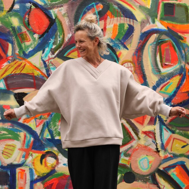 Quintessence - Sweat Ferdinand - ficelle - version longue