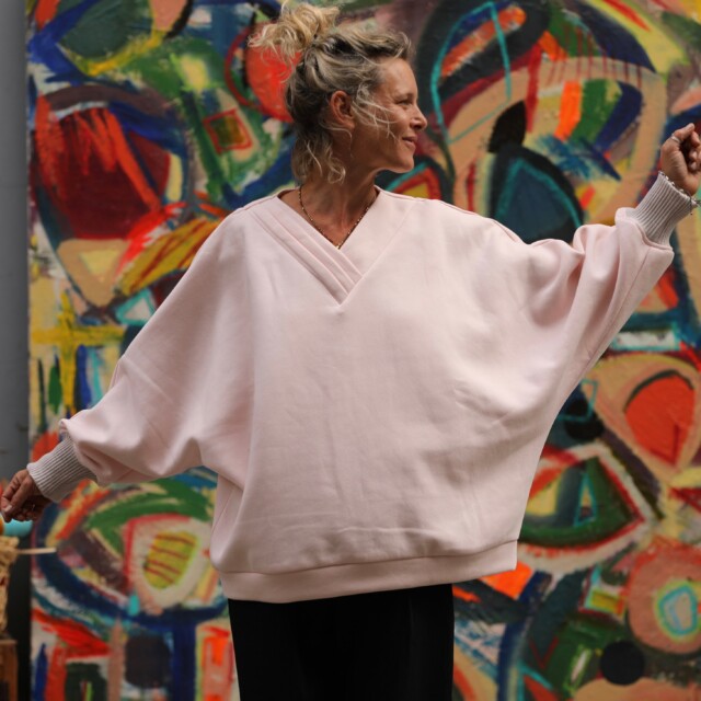 Quintessence - Sweat Ferdinand – rose dragée – version longue