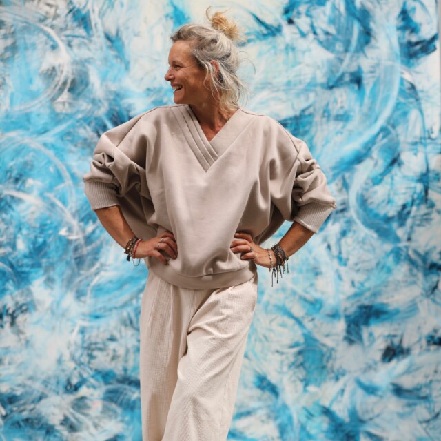 Quintessence - Sweat Ferdinand - ficelle - version courte