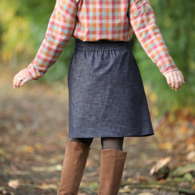 Quintessence - Jupe Maya - jean brut