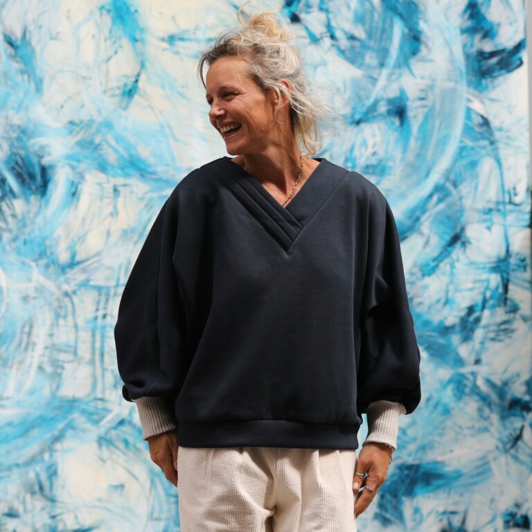 Quintessence - Sweat Ferdinand - bleu marine - version courte