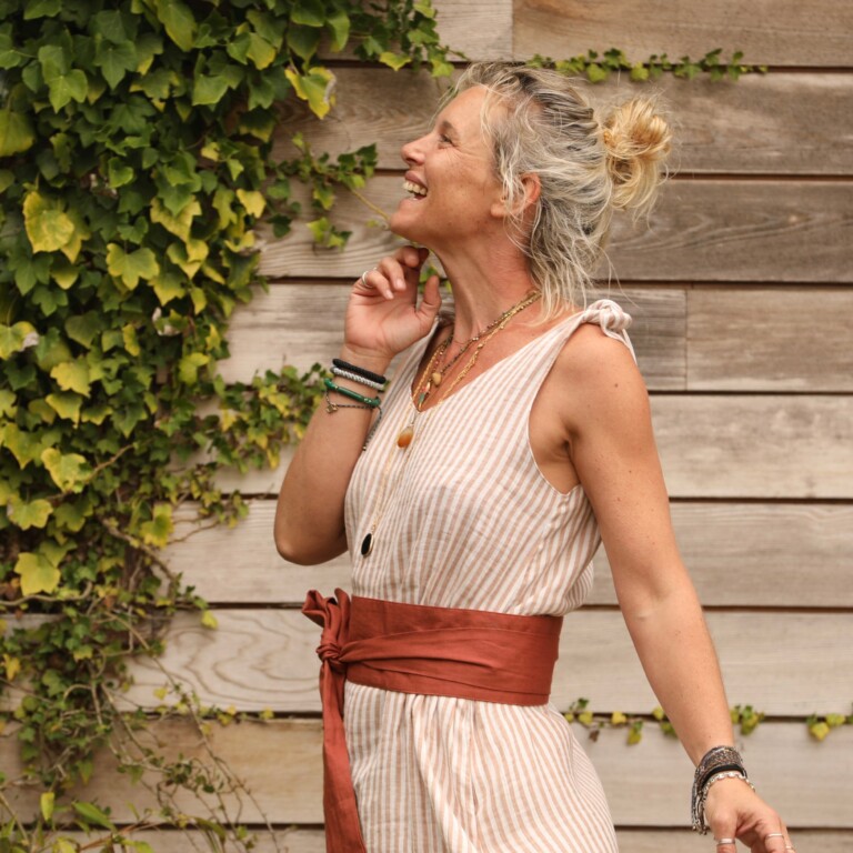 Quintessence - Ceinture Anita - lin terracotta
