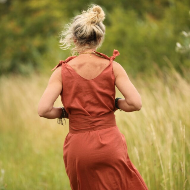 Quintessence - Ceinture Anita - lin terracotta