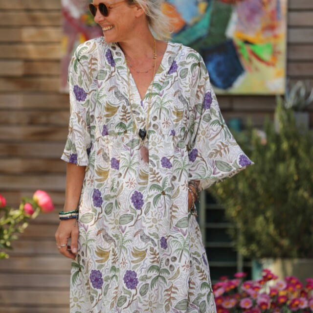 Quintessence - Robe Kalaya – viscose jardin tropical