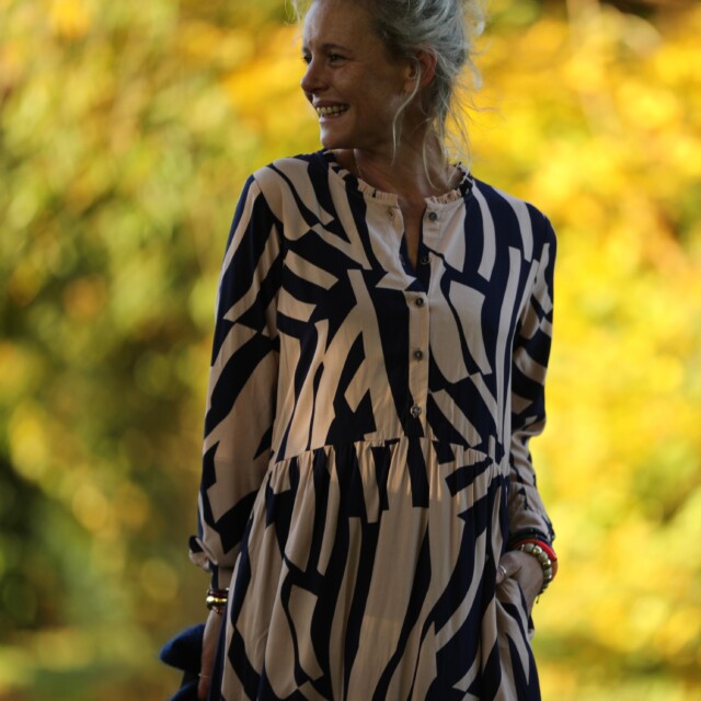 Quintessence - Robe Aurélia - Viscose vague graphique