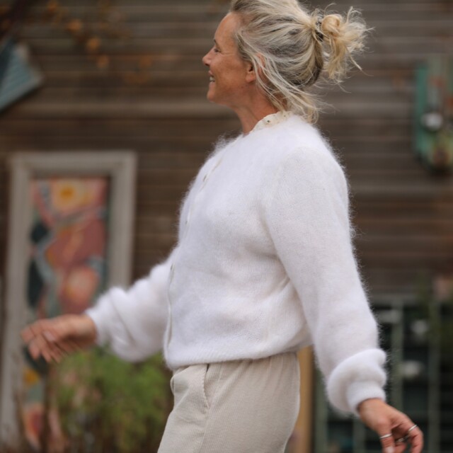 Quintessence - Gilet Sélène - Ivoire