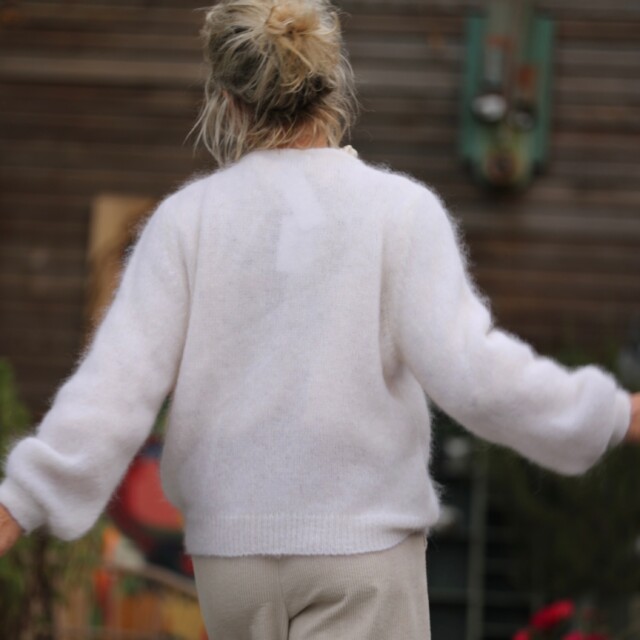 Quintessence - Gilet Sélène - Ivoire