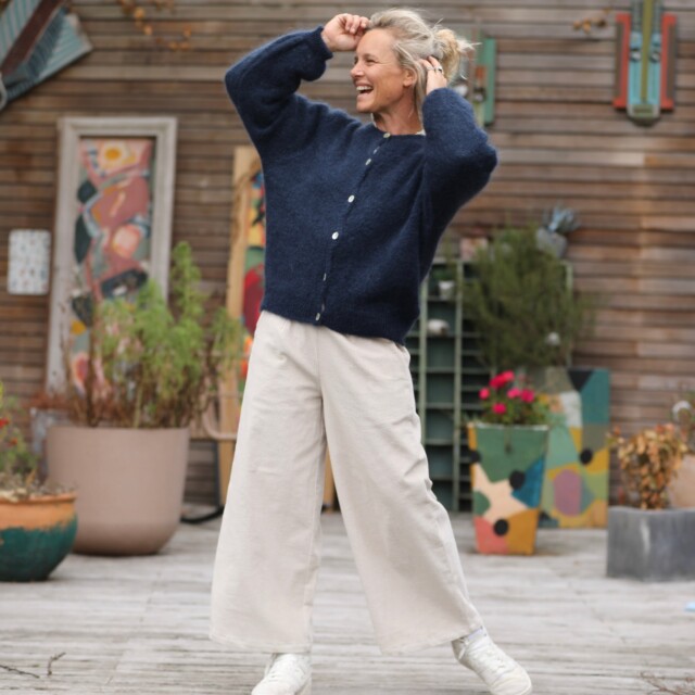 Quintessence - Gilet Sélène - Bleu marine