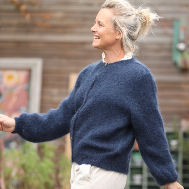 Quintessence - Gilet Sélène - Bleu marine