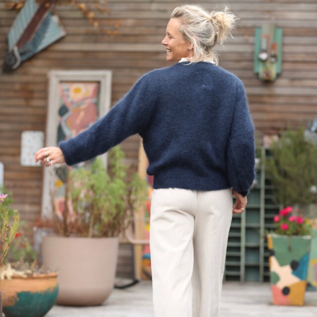 Quintessence - Gilet Sélène - Bleu marine