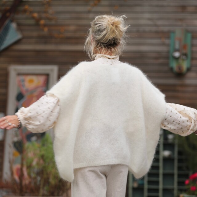 Quintessence - Gilet Cassiopé - Ivoire