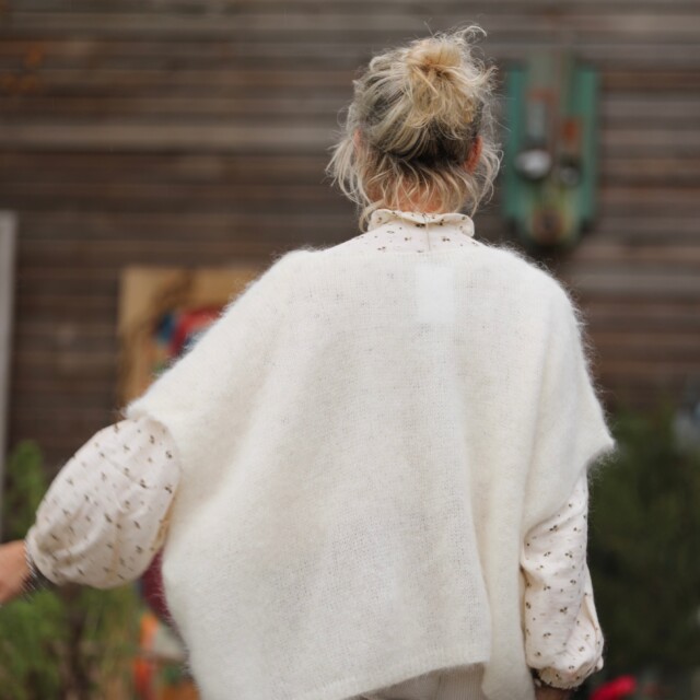 Quintessence - Gilet Cassiopé - Ivoire