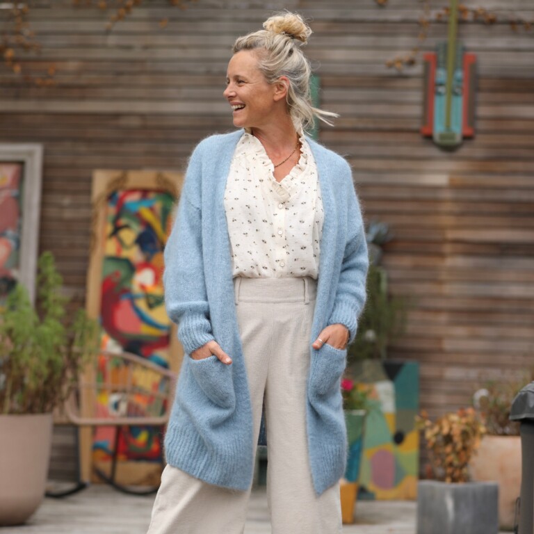 Quintessence - Gilet Naïs - Bleu ciel