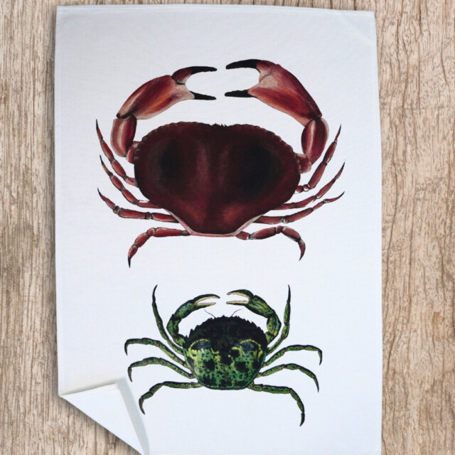varek.illustrations - Torchon 100% coton : Les Crabes
