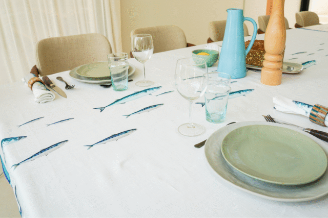 varek.illustrations - Nappe en coton rectangulaire 250 x 160 cm