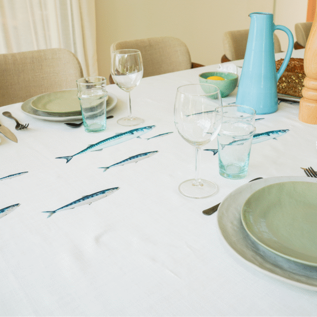 varek.illustrations - Nappe en coton rectangulaire 250 x 160 cm