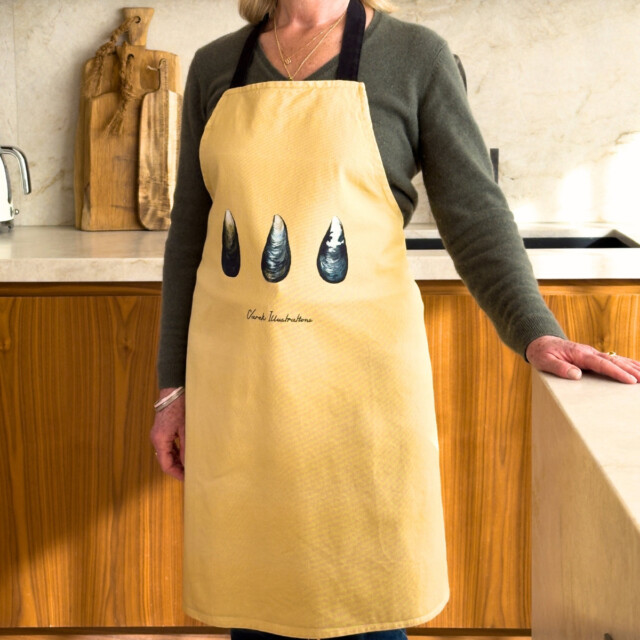 varek.illustrations - Tablier Curry 100% coton : Les Moules
